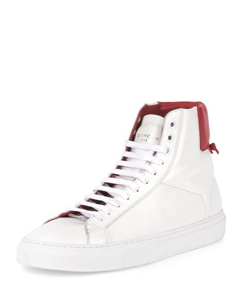 givenchy white|givenchy white high top sneakers.